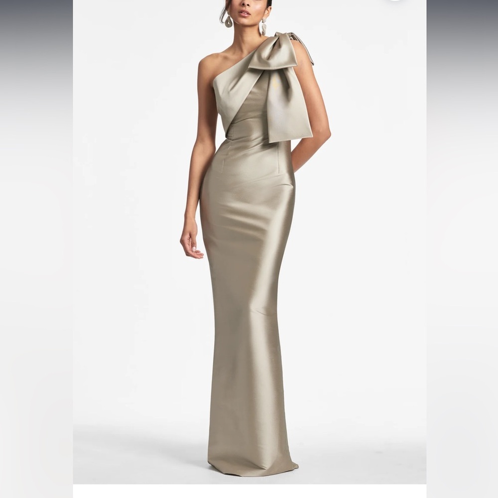 Sachin + Babi One Shoulder Metallic Dress